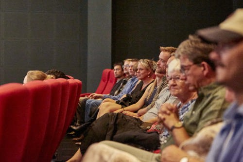 Årgang 11 fra SUPER8 til afgangspremiere i Nordisk Film Biografer på Trøjborg. Foto: Frida Sonne Hjulmand.