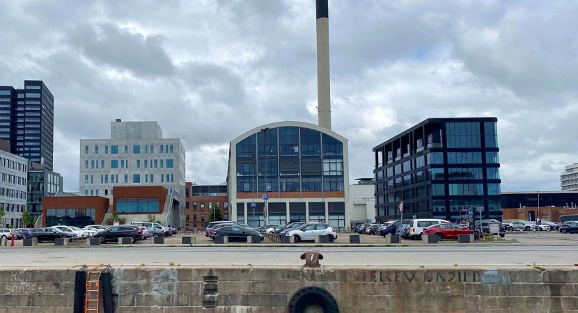 Filmbyen set fra havnesiden