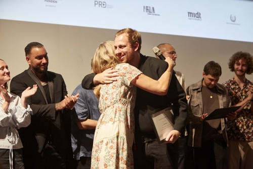 Årgang 11 fra SUPER8 til afgangspremiere i Nordisk Film Biografer på Trøjborg. Foto: Frida Sonne Hjulmand.